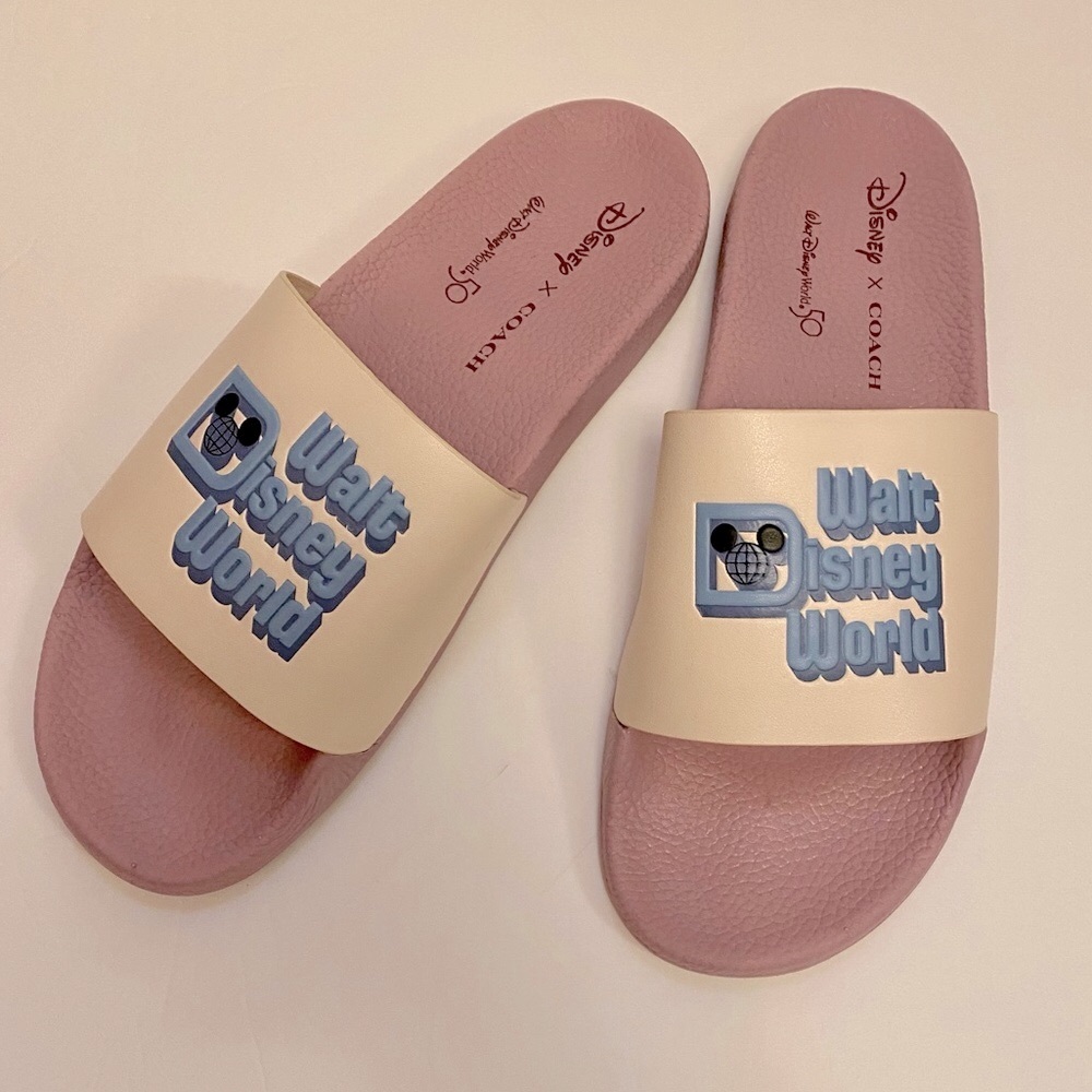 Disney x Coach Sport Slide with Walt Disney World and Mickey Mouse